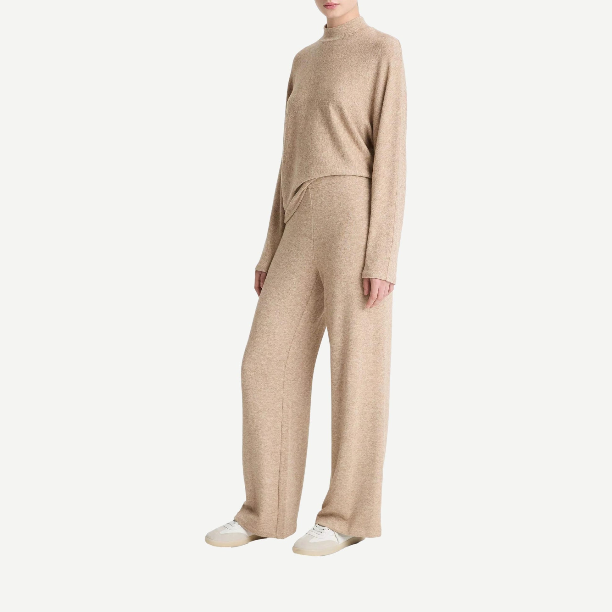 Cozy Wide Leg Pant - Heather Bruna - Galvanic.co