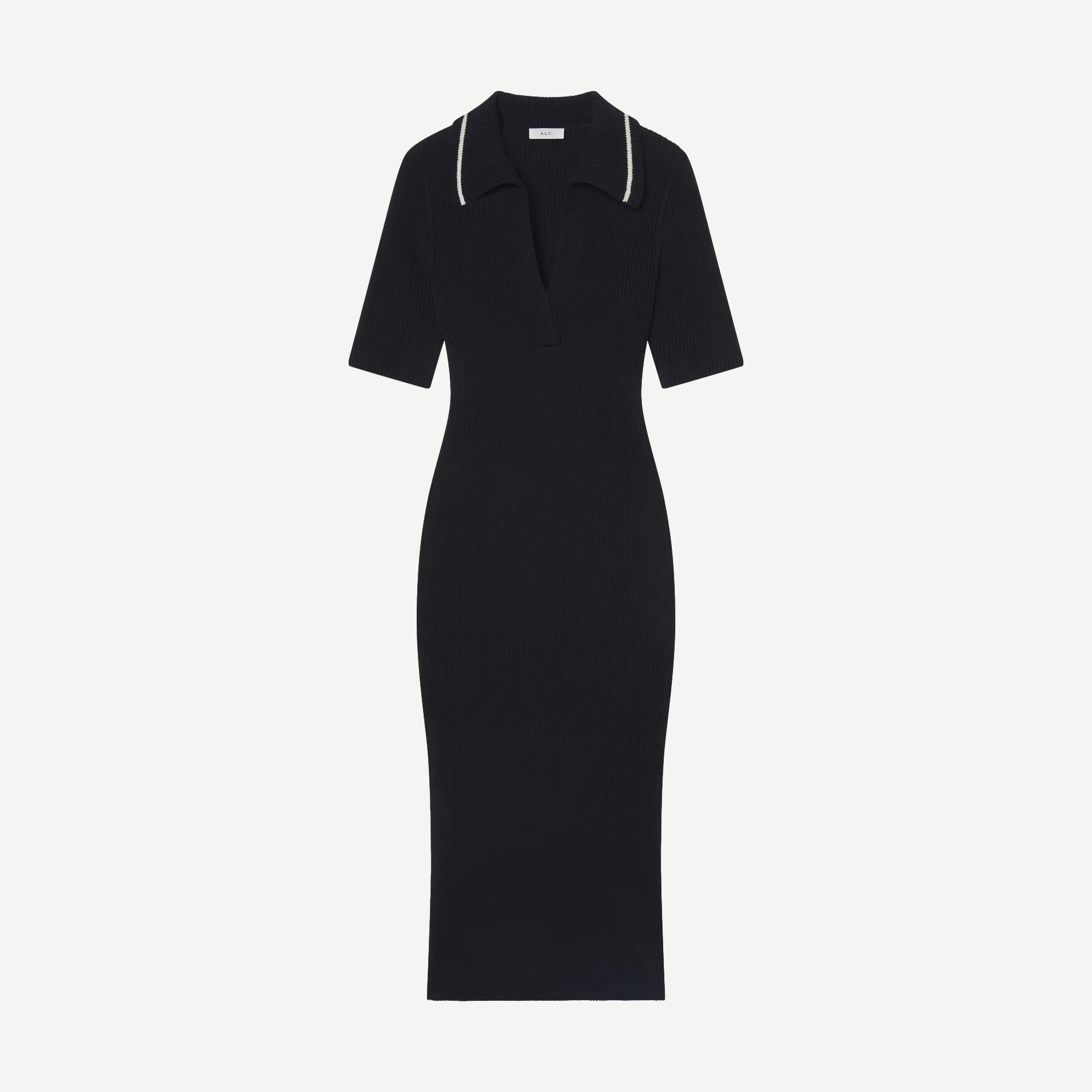 Darcy Dress - Midnight/Navy/Parchment - Galvanic.co