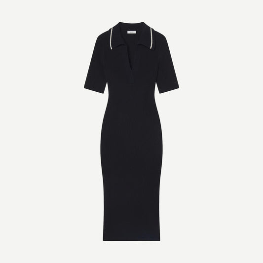 Darcy Dress - Midnight/Navy/Parchment - Galvanic.co