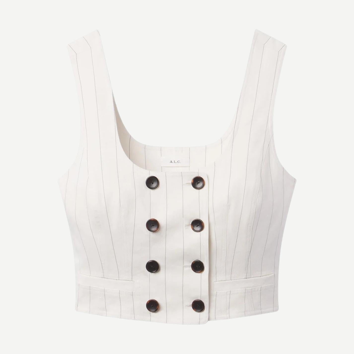Darcy Top - Pearl/Brown - Galvanic.co