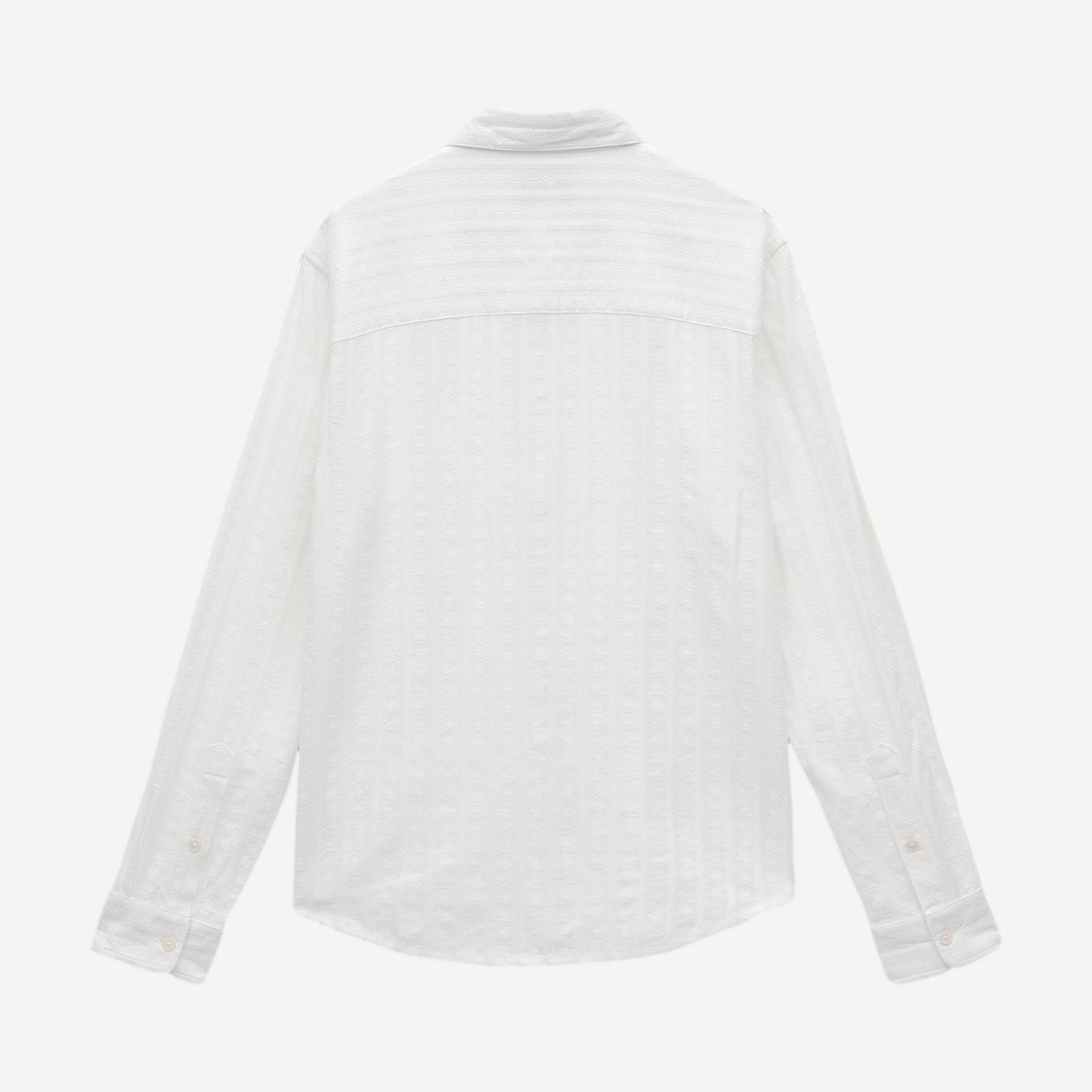 Dartford L/S Button Up - Dobby Stripe/White - Galvanic.co