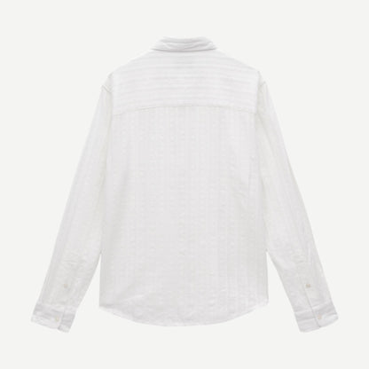 Dartford L/S Button Up - Dobby Stripe/White - Galvanic.co