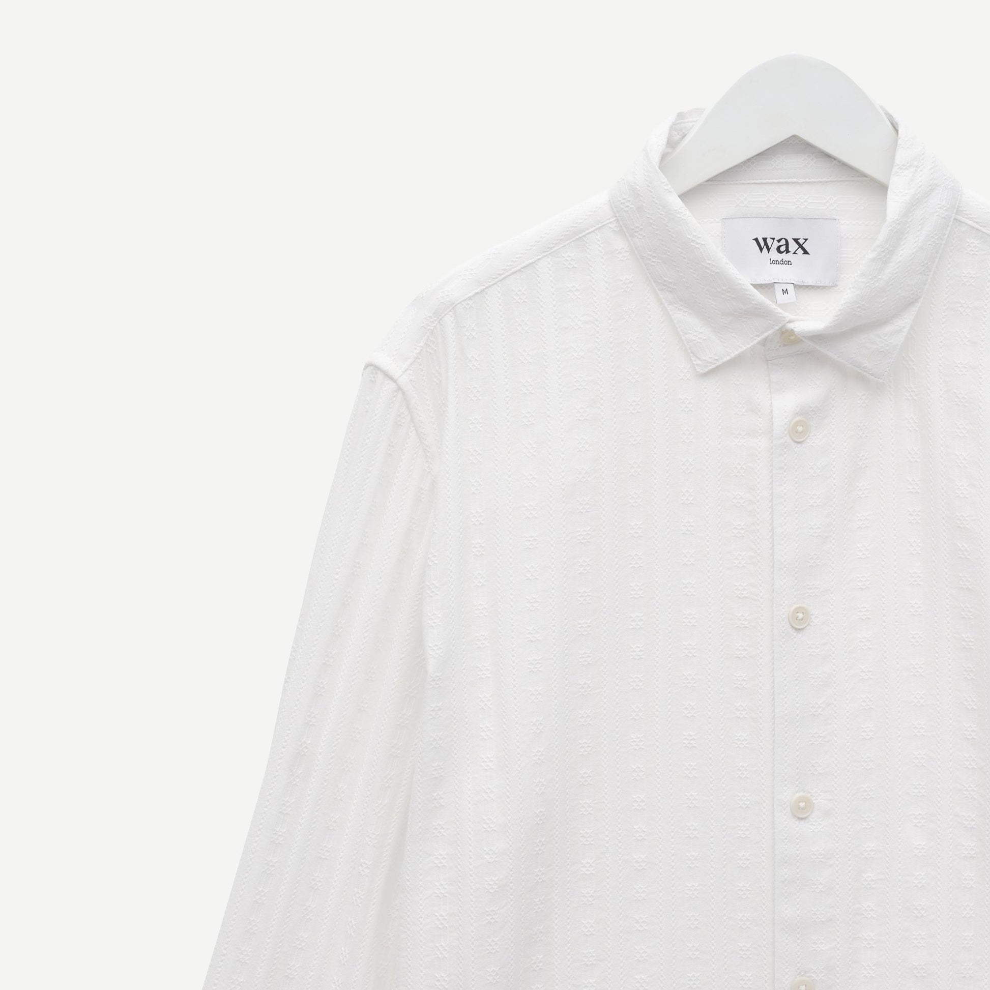 Dartford L/S Button Up - Dobby Stripe/White - Galvanic.co
