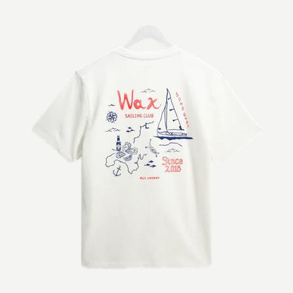 Dean SS Tee Sailing Map Print - Off White / Multi - Galvanic.co