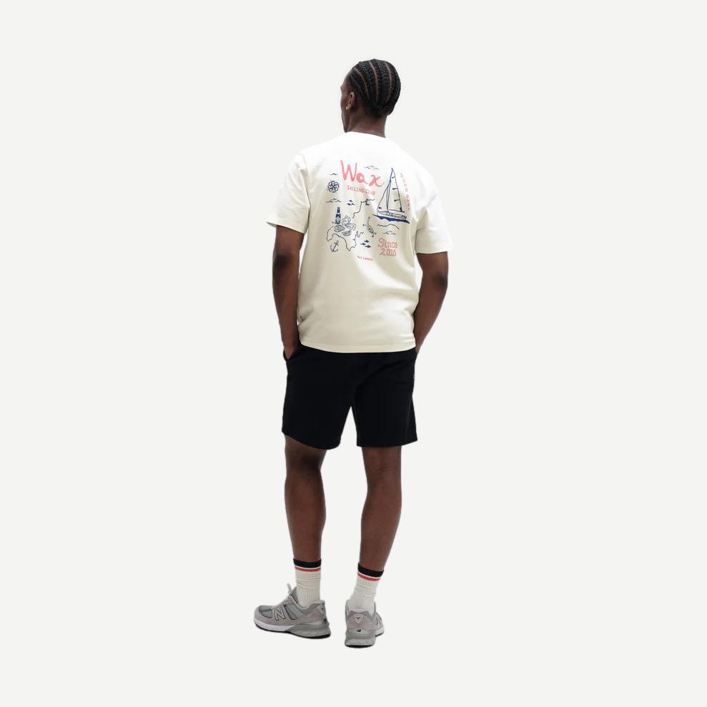 Dean SS Tee Sailing Map Print - Off White / Multi - Galvanic.co