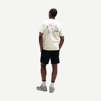 Dean SS Tee Sailing Map Print - Off White / Multi - Galvanic.co