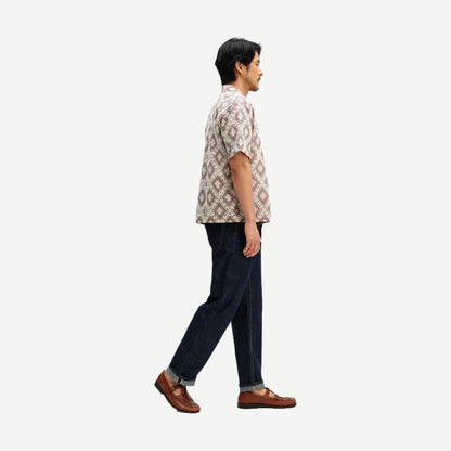 Didcot Shirt Diamond Lace - Taupe/Ecru - Galvanic.co