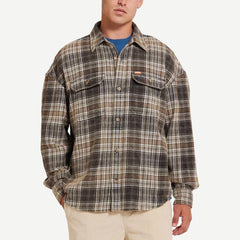 Vacay Check Shirt - Grey - Galvanic.co