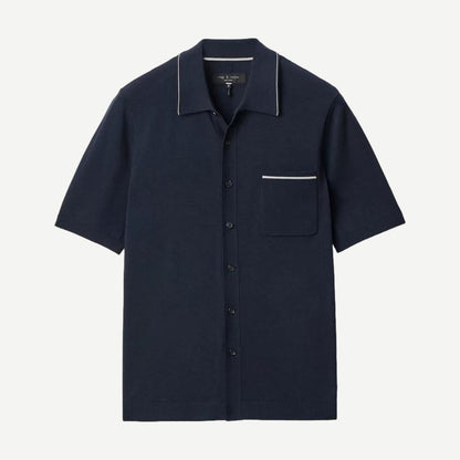 Dalton Silk-Cotton Knit Shirt - Salute