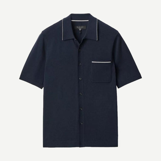 Dalton Silk-Cotton Knit Shirt - Salute