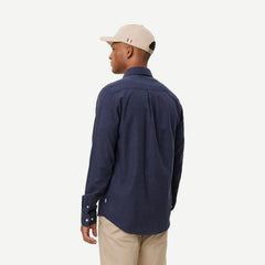 Desert Regular Shirt - Dark Navy Melange - Galvanic.co