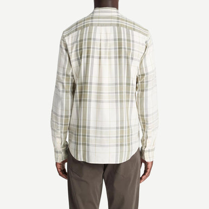 Dunluce Plaid Separate Placket - Blanco/Driver Green - Galvanic.co