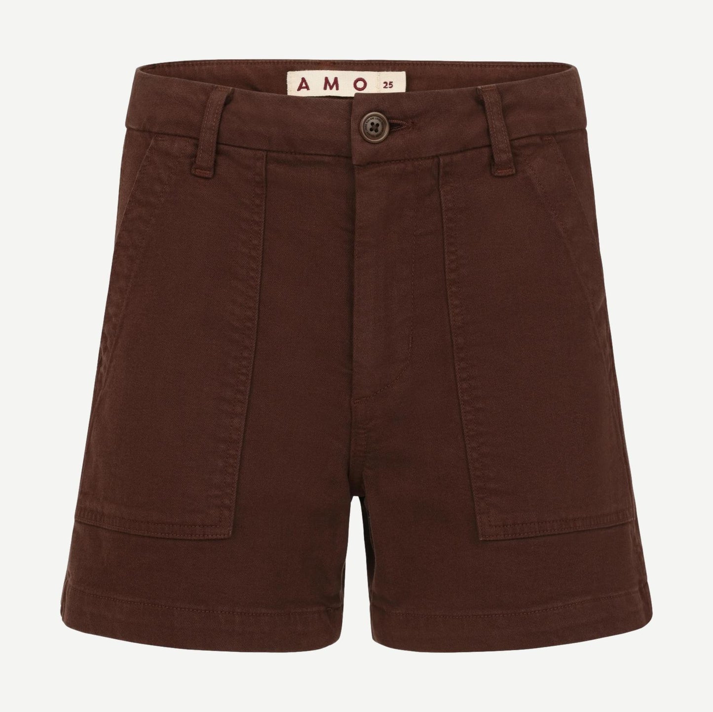 AMO Easy Army Short in Bittersweet color, casual men's shorts with a relaxed fit and military-inspired design.