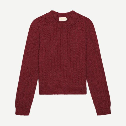 Eboni Mock Neck Tuck - Danish Red - Galvanic.co