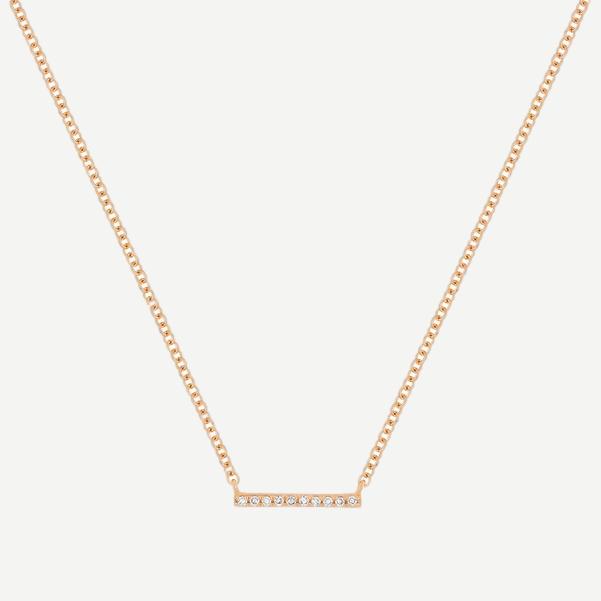 14KY Mini Bar Necklace 16-18" - Galvanic.co