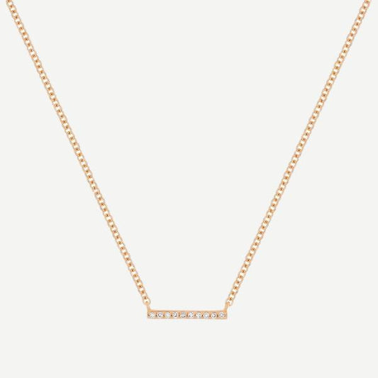 14KY Mini Bar Necklace 16-18" - Galvanic.co