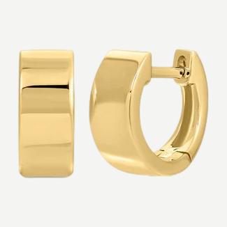14KY Gold Jumbo Huggie Earring - Galvanic.co