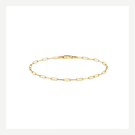 14KY Mini Lola Chain Bracelet 7"