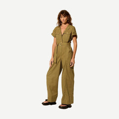 Ebony Jumpsuit - Khaki - Galvanic.co