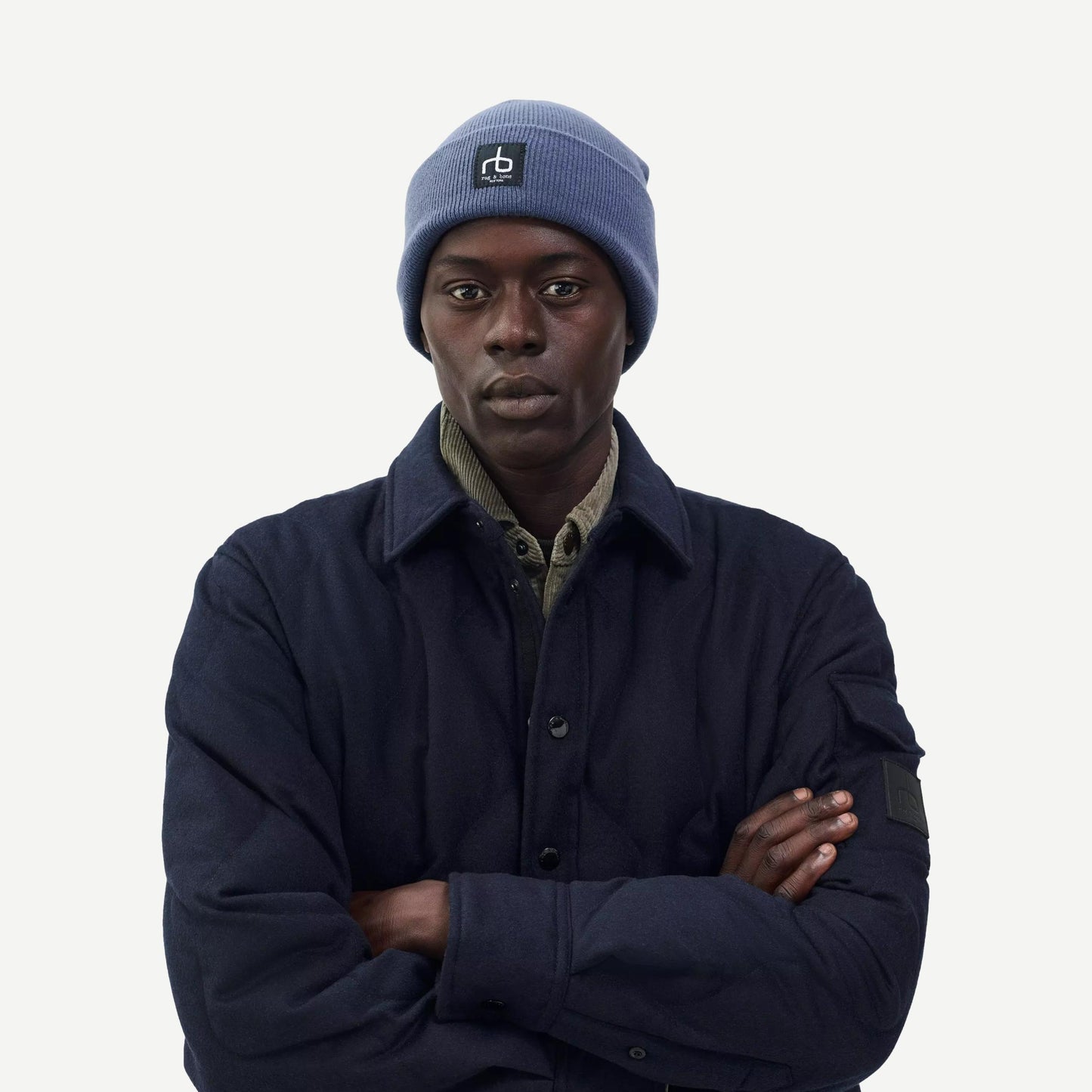 Evan Beanie - Worn Idigo