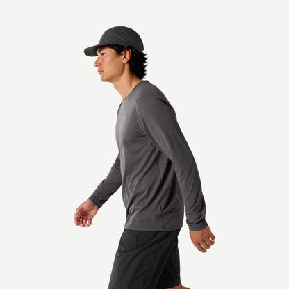 Cormac Crew Neck Long Sleeve - Black Heather - Galvanic.co