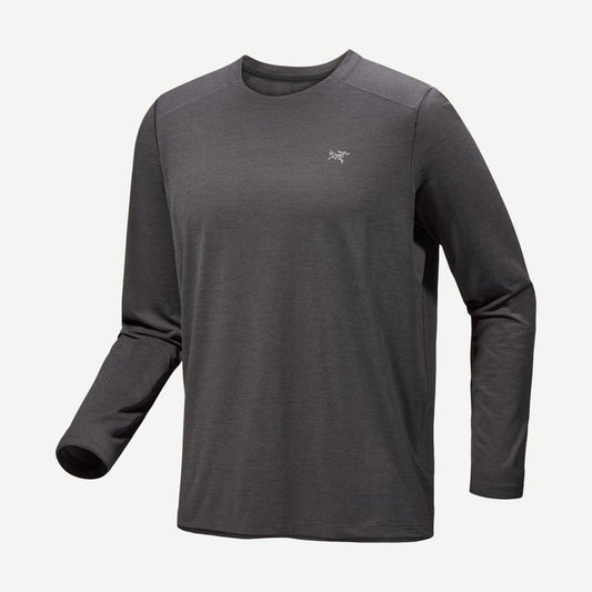 Cormac Crew Neck Long Sleeve - Black Heather - Galvanic.co