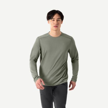 Cormac Crew Neck Long Sleeve - Forage Heather - Galvanic.co