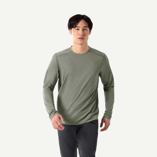 Cormac Crew Neck Long Sleeve - Forage Heather - Galvanic.co