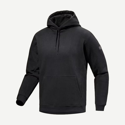 Emblem Fleece M Hoodie - Black - Galvanic.co