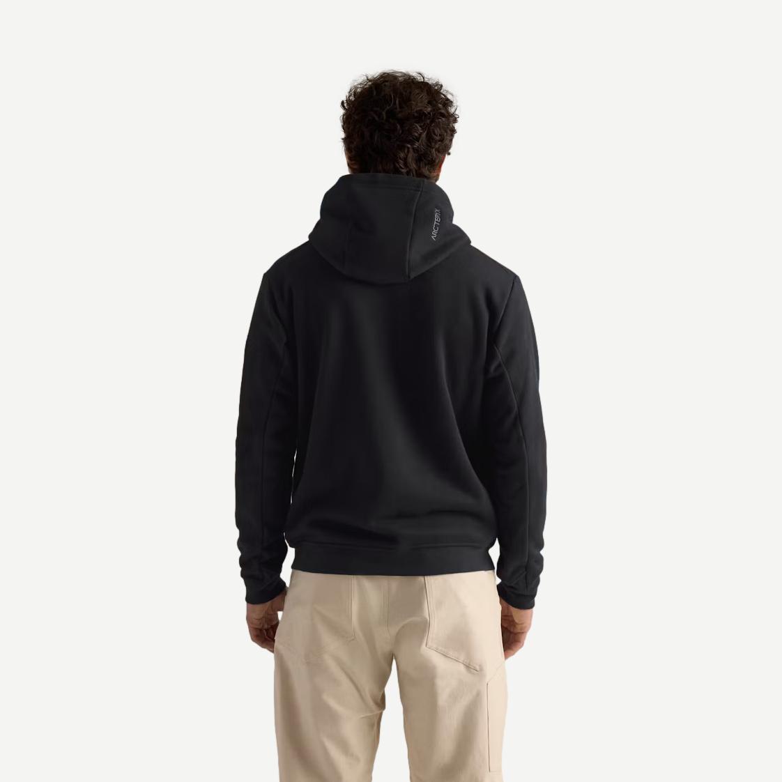 Emblem Fleece Hoody M - Black