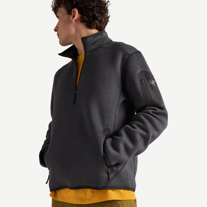Covert 1/2 Zip Men's - Black Heather