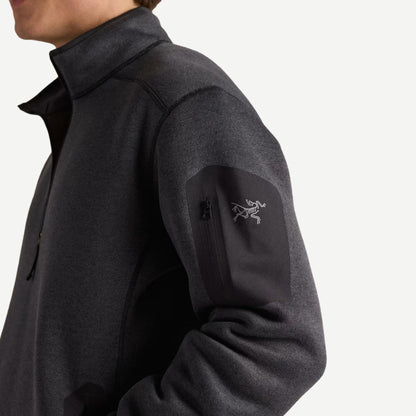Covert 1/2 Zip Men's - Black Heather