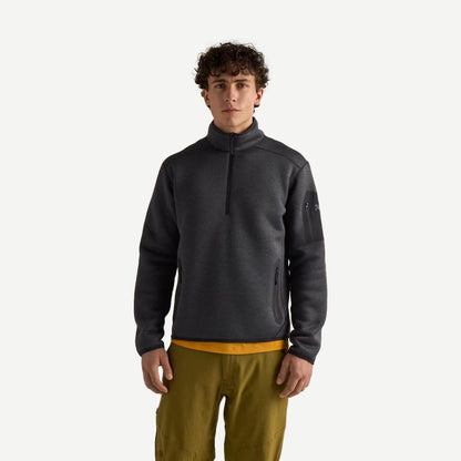 Covert 1/2 Zip Men's - Black Heather