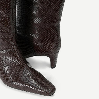Wally Boot - Espresso Snake