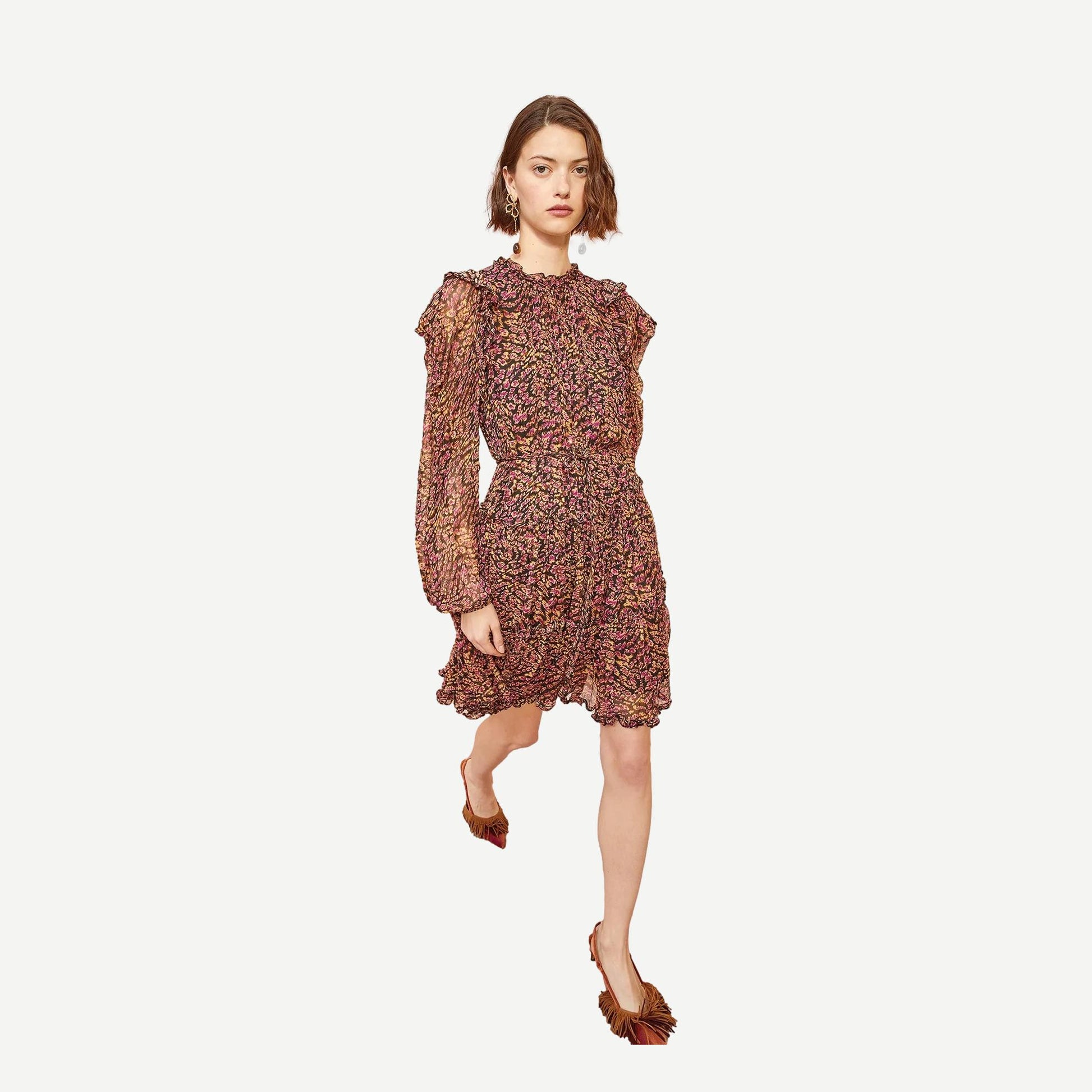 Gaelle Dress - Pomegranate - Galvanic.co