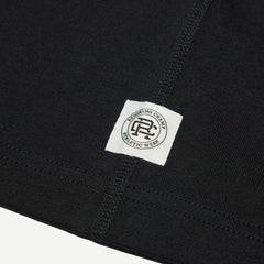 Knit Mid Weight Jersey Arch Logo - Black - Galvanic.co