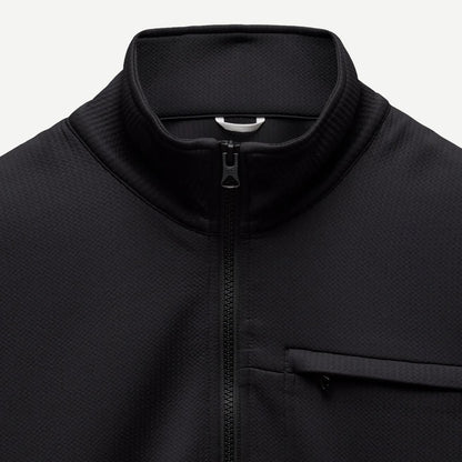 Double Knit Rally Quarter Zip - Black