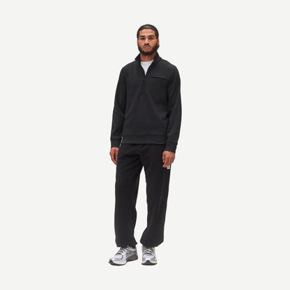 Double Knit Rally Quarter Zip - Black