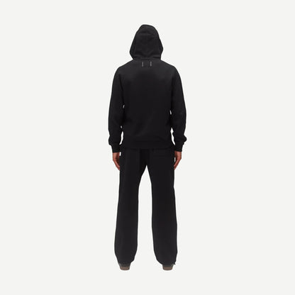 Knit Midweight Terry Standard Hoodie - Black