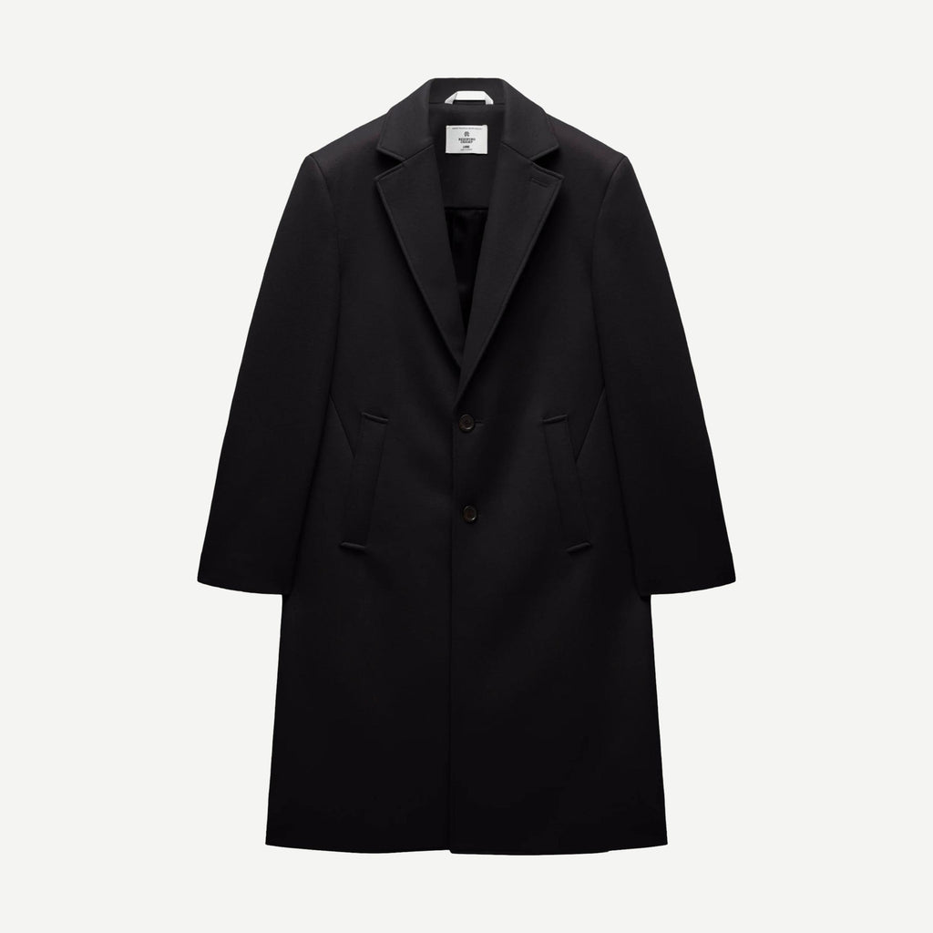 Knit Wool Cashmere Maestro Coat - Black - Galvanic.co