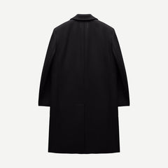Knit Wool Cashmere Maestro Coat - Black - Galvanic.co
