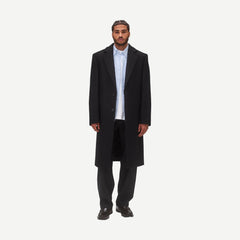 Knit Wool Cashmere Maestro Coat - Black - Galvanic.co