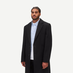 Knit Wool Cashmere Maestro Coat - Black - Galvanic.co