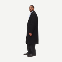 Knit Wool Cashmere Maestro Coat - Black - Galvanic.co