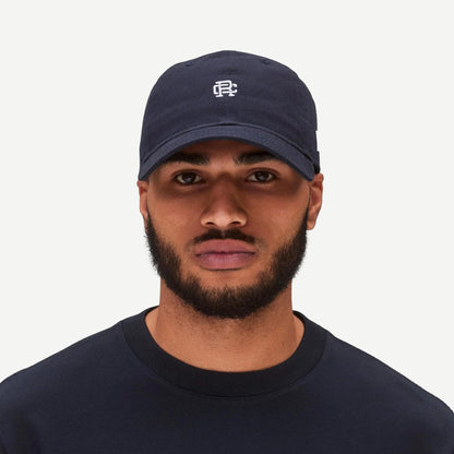 New Era Monogram Crew Cap - Navy/White - Galvanic.co