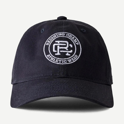 New Era Woven 9Twenty Crest Logo Cap - Navy/White - Galvanic.co