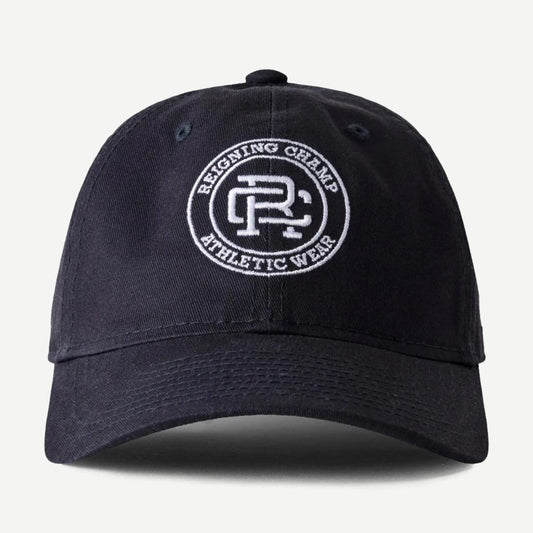 New Era Woven 9Twenty Crest Logo Cap - Navy/White - Galvanic.co