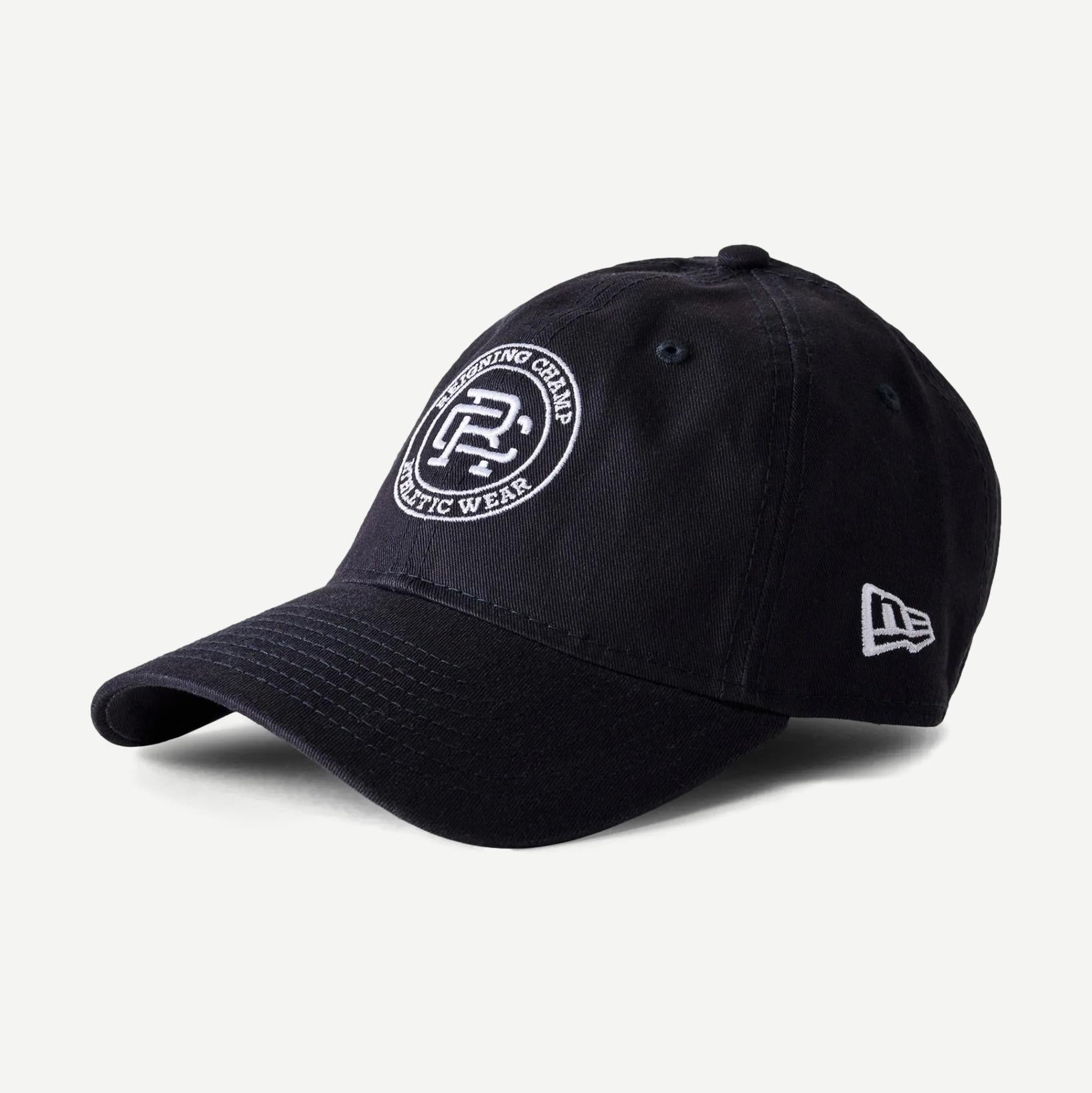 New Era Woven 9Twenty Crest Logo Cap - Navy/White - Galvanic.co