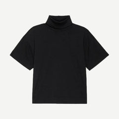 Fable Turtleneck Tee - Jet Black - Galvanic.co