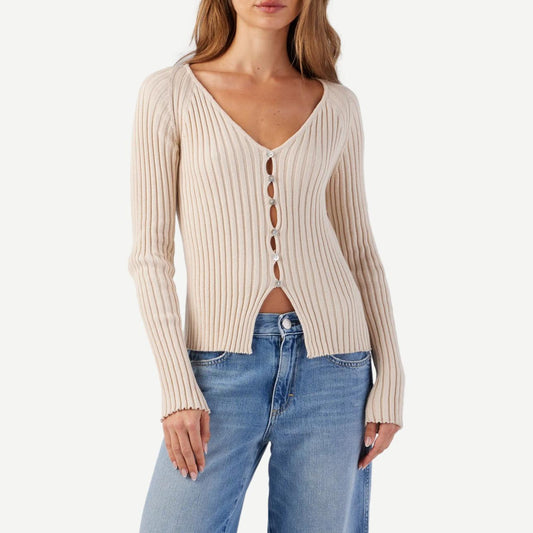 Ada Sweater - Latte - Galvanic.co